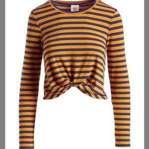 Self Esteem twist front crop top. Size Large